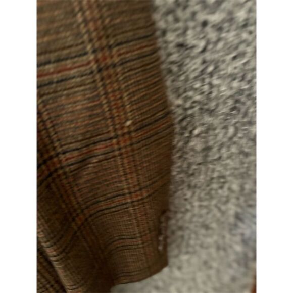 Vintage Tommy Hilfiger Men's Plaid Blazer Brown Size 41 R Formal 3-Button - Picture 14 of 14
